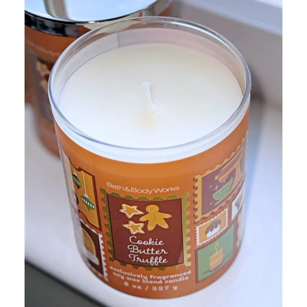 Lot of 3 Bath & Body Works Cookie Butter Truffle Single Wick Candle